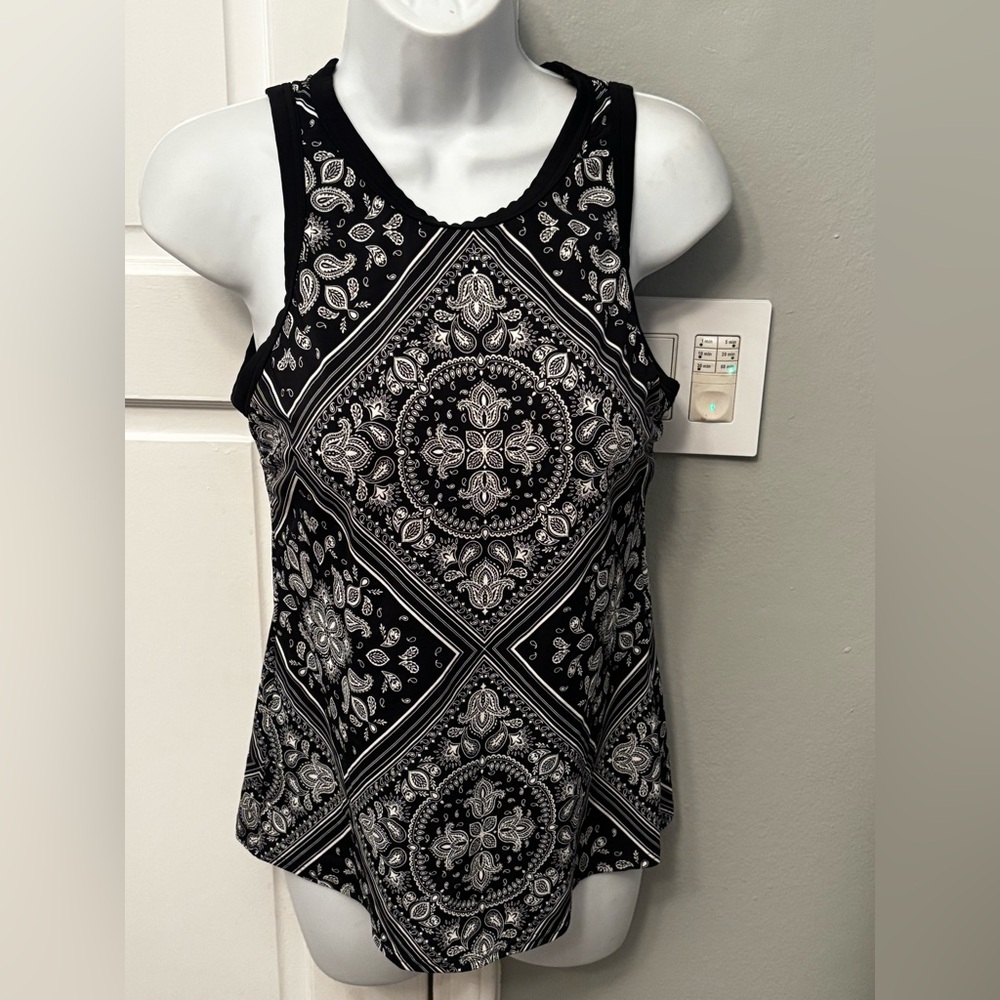 Women's size S Lands End tankini swim top swimsuit